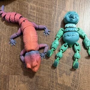 Colorful Reptile and Creature Toy Set